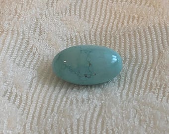 Natural Hubei High Porcelain Blue Spiderweb Turquoise Pendant |Lucky gemstone bead
