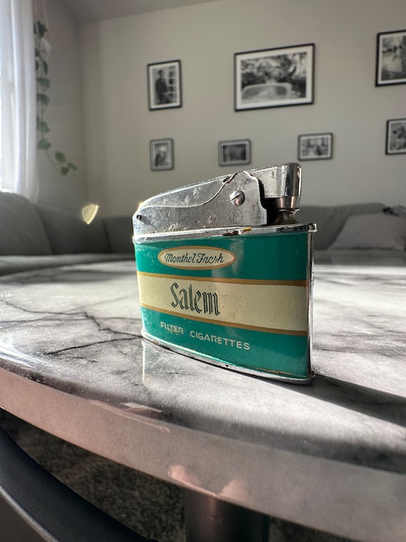 vintage salem cigarette lighter Pack Lighter, Mid-century Tobacciana Sold at Auction: 2 VINTAGE