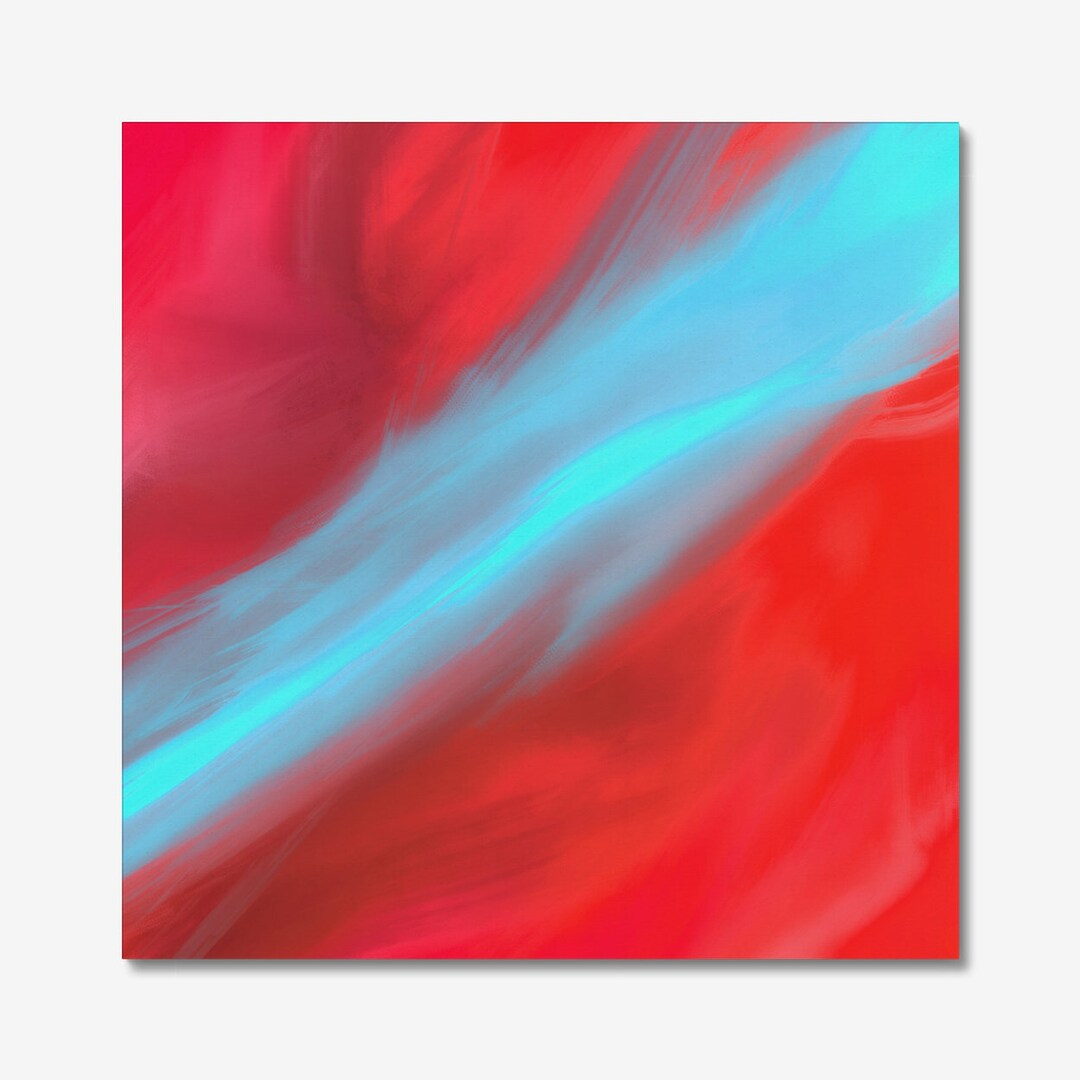 Abstract Art Square Canvas ''weaving Dreams'' Sized From 12x12in to
