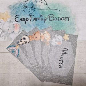 Dashboards Kids // laminated // fits A6 Binder // Set for Budget Binder