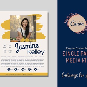 Media Kit Template | Influencer Media Kit | Brand Kit | Blogger Media Kit | Social Media Kit | Influencer Marketing | Instagram Media Kit