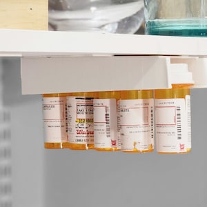 Keep them on-sight and organized: Pill Bottle Rack/ Storage for pill bottles
