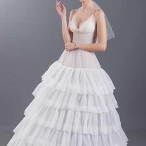 KYN JUPON Petticoat Damen - Verstellbarer Tüll Unterrock Für Brautkleider & Abendmode 105cm