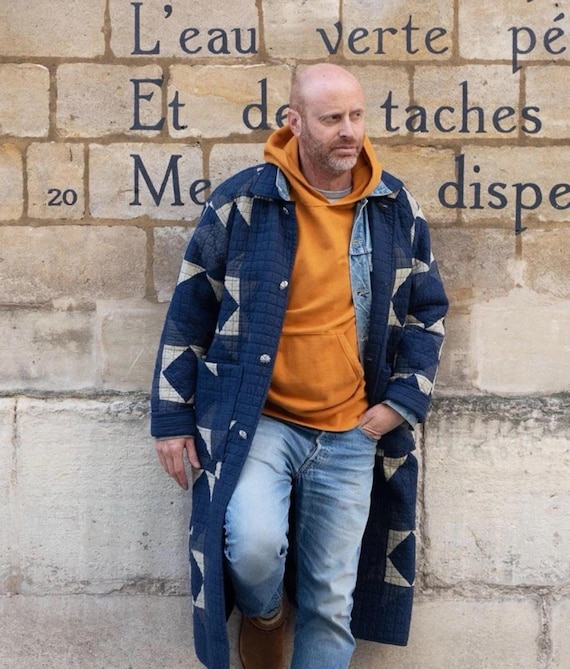 Abrigo de patchwork Jinji de Japón, chaqueta acolchada de estilo