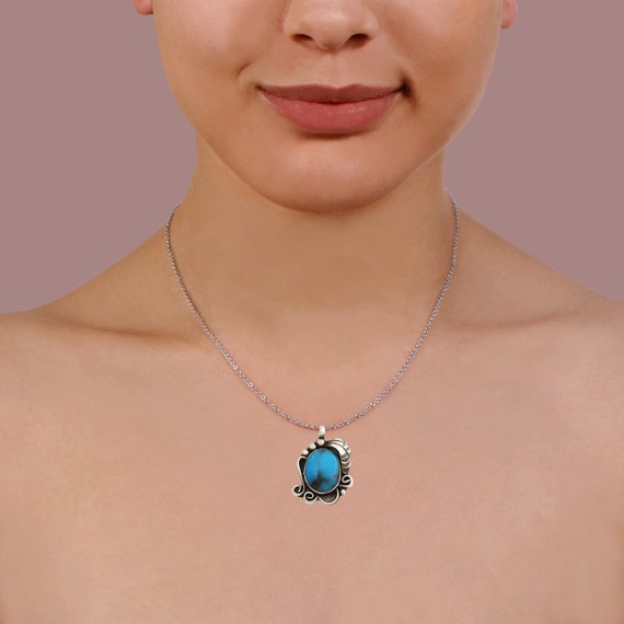 native am sterling gem grade bisbee turquoise app… - image 3