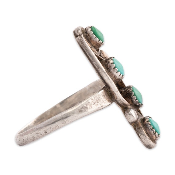 native american zuni sterling silver green turquo… - image 2