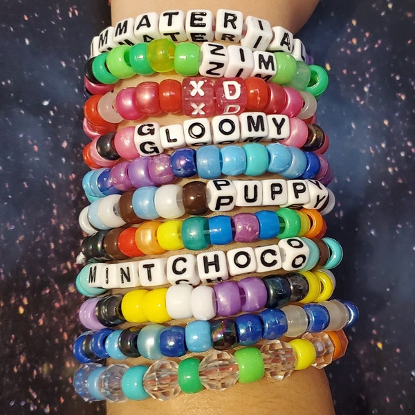 Weirdcore Bracelet Kandi Etsy