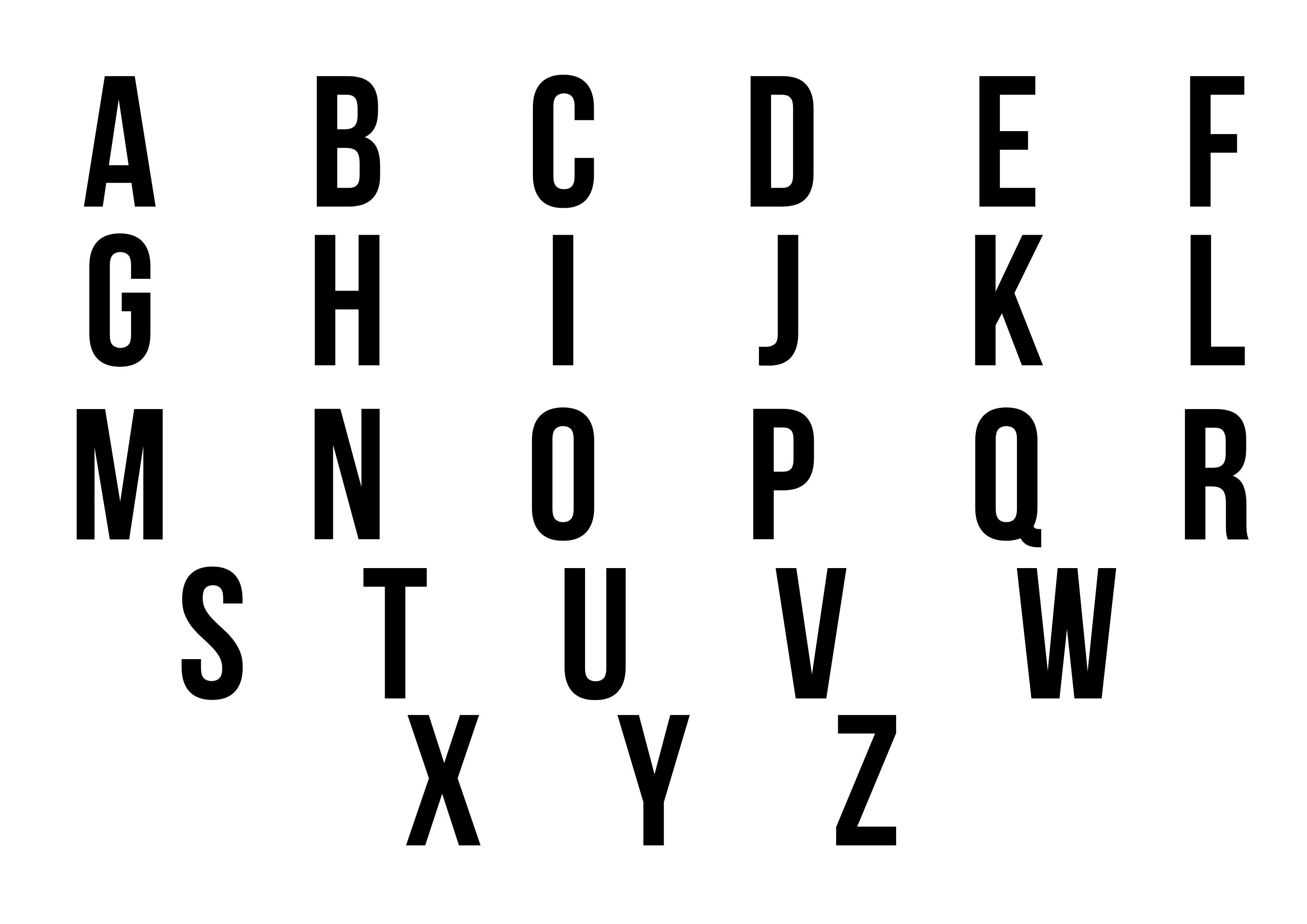 Full Alphabet Template PDF SVG for DIY Projects Printable Full Alphabet Template PDF SVG for DIY Projects Printable