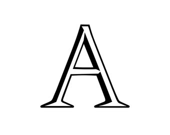 Full Alphabet Template- PDF - SVG - For DIY projects - Printable letters