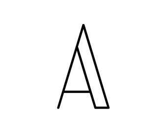 Full Alphabet Template- PDF - SVG - For DIY projects - Printable letters