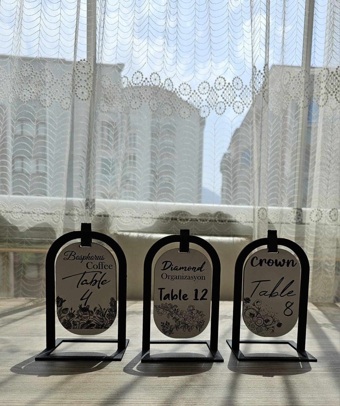 Wooden Table Names,custom Table Sign,reception Table Card,personalized ...