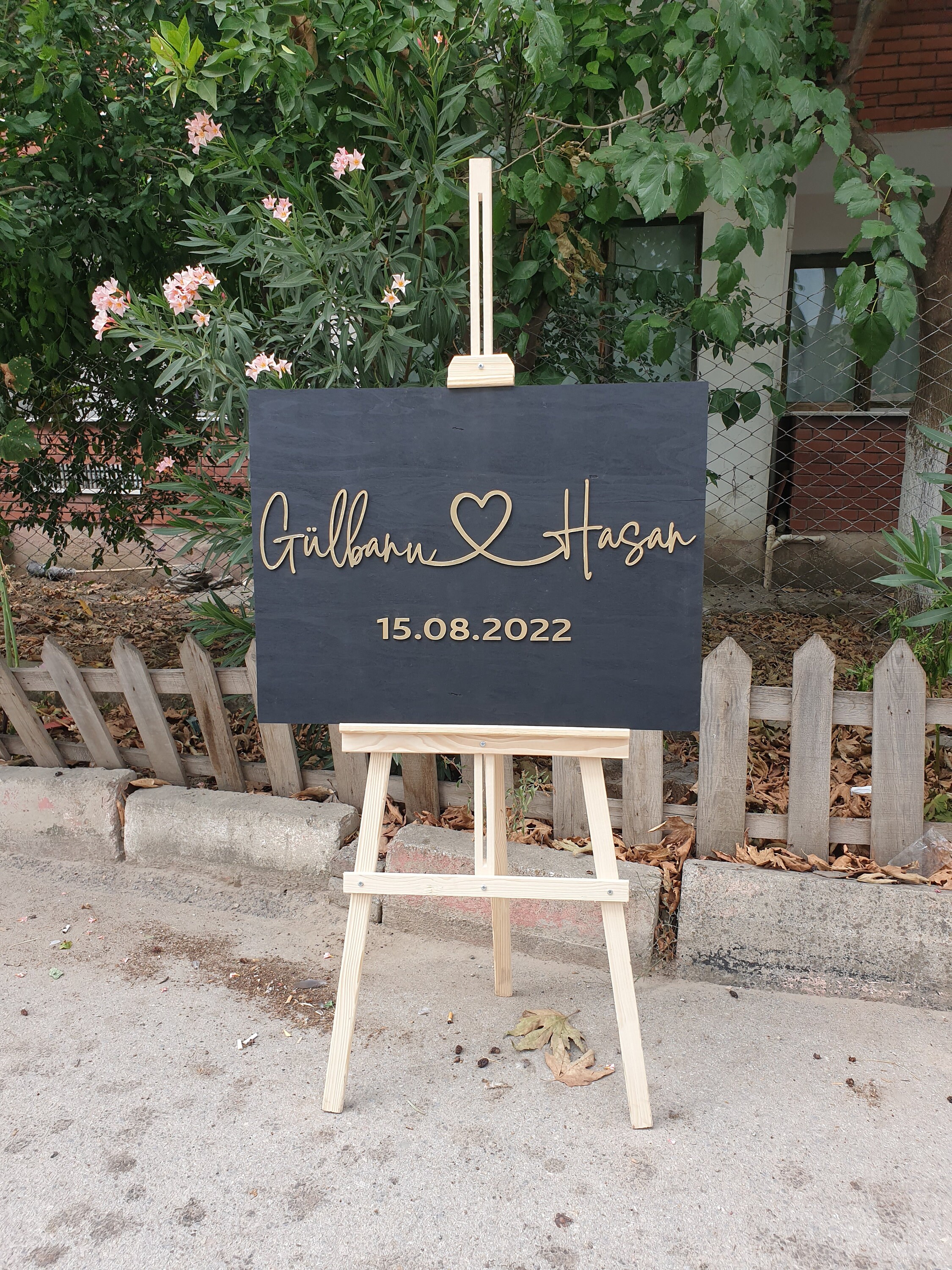 Wood Wedding Welcome Sign Wedding Sign Personalized Rustic Wood
