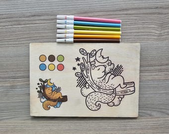 Handcrafted Children's Wooden Painting Toys Set - Creative DIY Art Kit for Kids, Educational Wooden Toys for Toddlers, Non-Toxic, Safe Craft