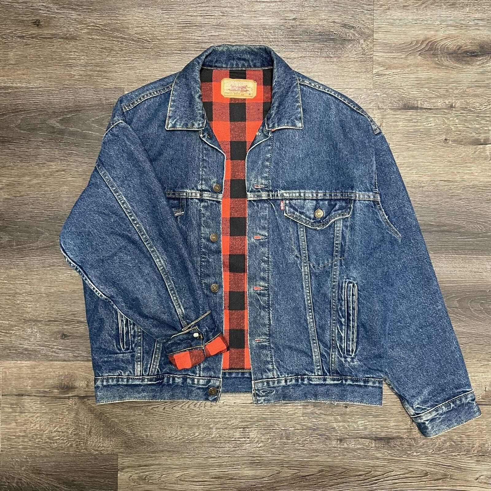 Flannel Jean Jacket - Etsy