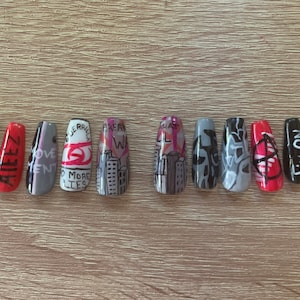 Ateez guerrilla Inspired Press on nails