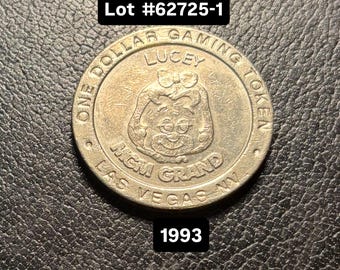 MGM 1993 One Dollar (1) Gaming Token MGM Grand DINA Las Vegas