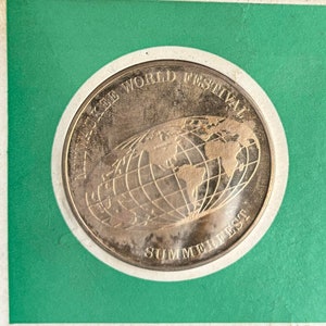 1969 MILWAUKEE WORLD FESTIVAL, Souvenir, Franklin Mint, Coin Proof, Numismatic, Summerfest, Wisconson, Salute Canada, 1960&#39;s Coinage, Token