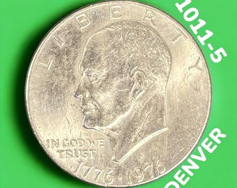 Silver 1976 40% Silver Coin, Eisenhower Dollar, Bicentennial, Liberty Circulated, 1 Ike Dollar per Lot, BUYER'S CHOICE of 4 Lots, Numismatic