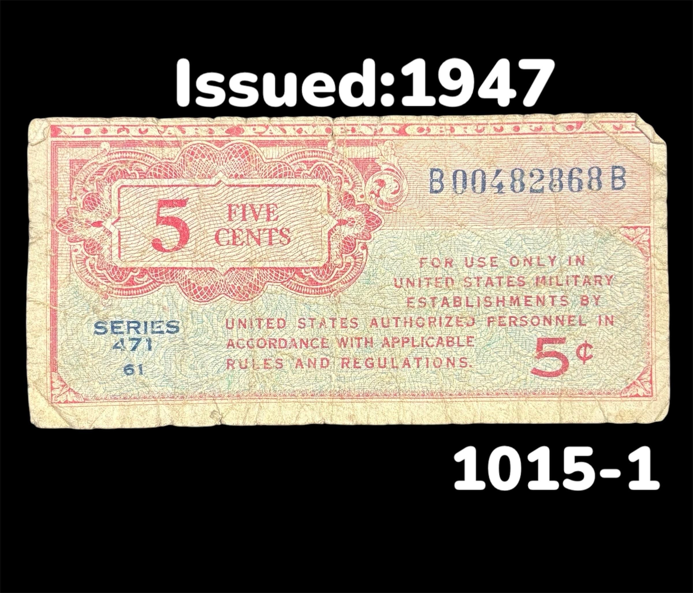 Military Payment Certificate - Etsy