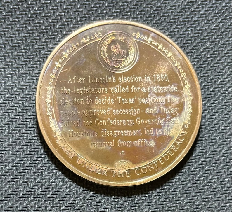 Seceded Coin 1968 TEXAS Seceded From the UNION 1861, Coins, Numismatic ...