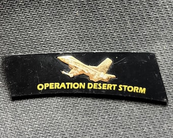 Military, Desert Storm,   F-16 Falcon  Fighter Jet emblem metalic Military Air Force Squadron  for Crafter, Jeweler, unique miniature