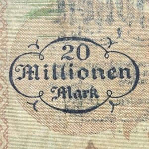 1919 - 1923 Post WWI GERMAN Reich Marks, BANKNOTES, Bank Notes, 1 Note per Lot, 3 Lots, Buyer&#39;s Choice, Numismatic, Germany, Christmas Gift