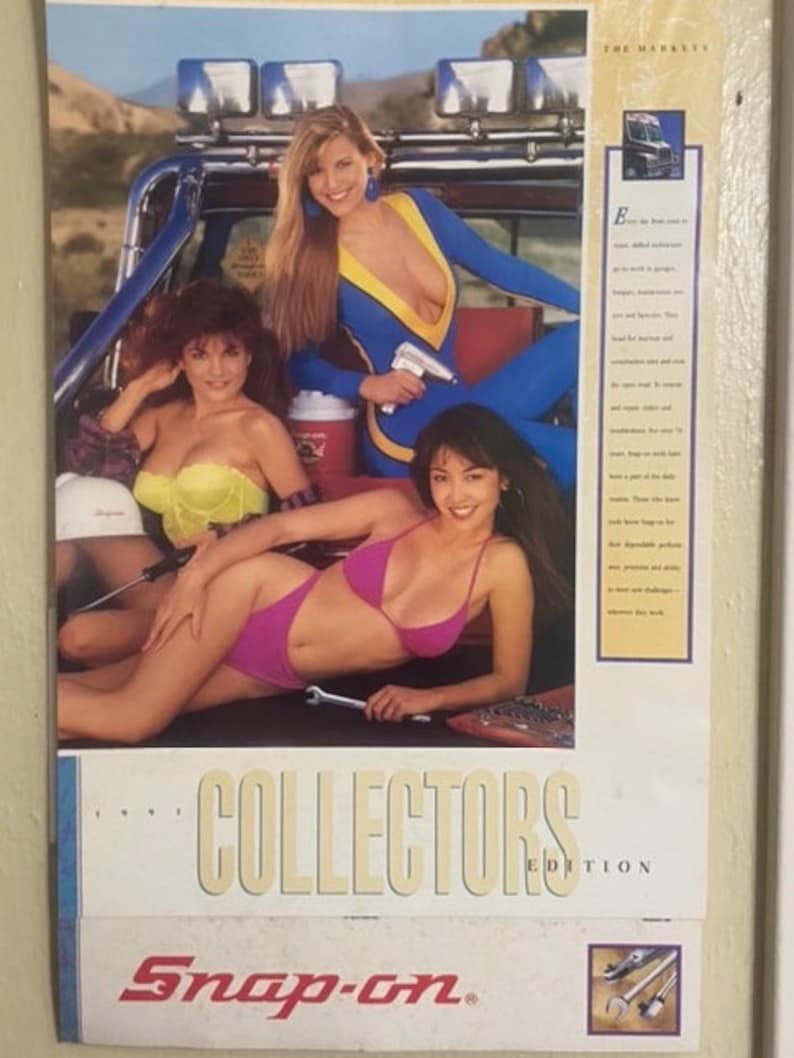 1991 SNAPON Tools Pin up 1991 Edition Calendar Ladies in Etsy