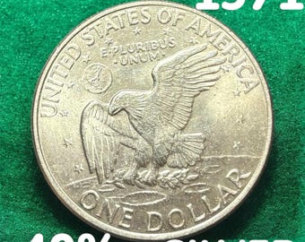 40% Silver Coin, Silver Ike Dollar Lots, Circulated, 1 SILVER Eisenhower Dollar per Lot, BUYER CHOICE of 3 Lots, Numismatic, Lot # Sold