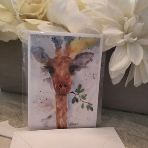 Abstract Giraffe - Folded Card