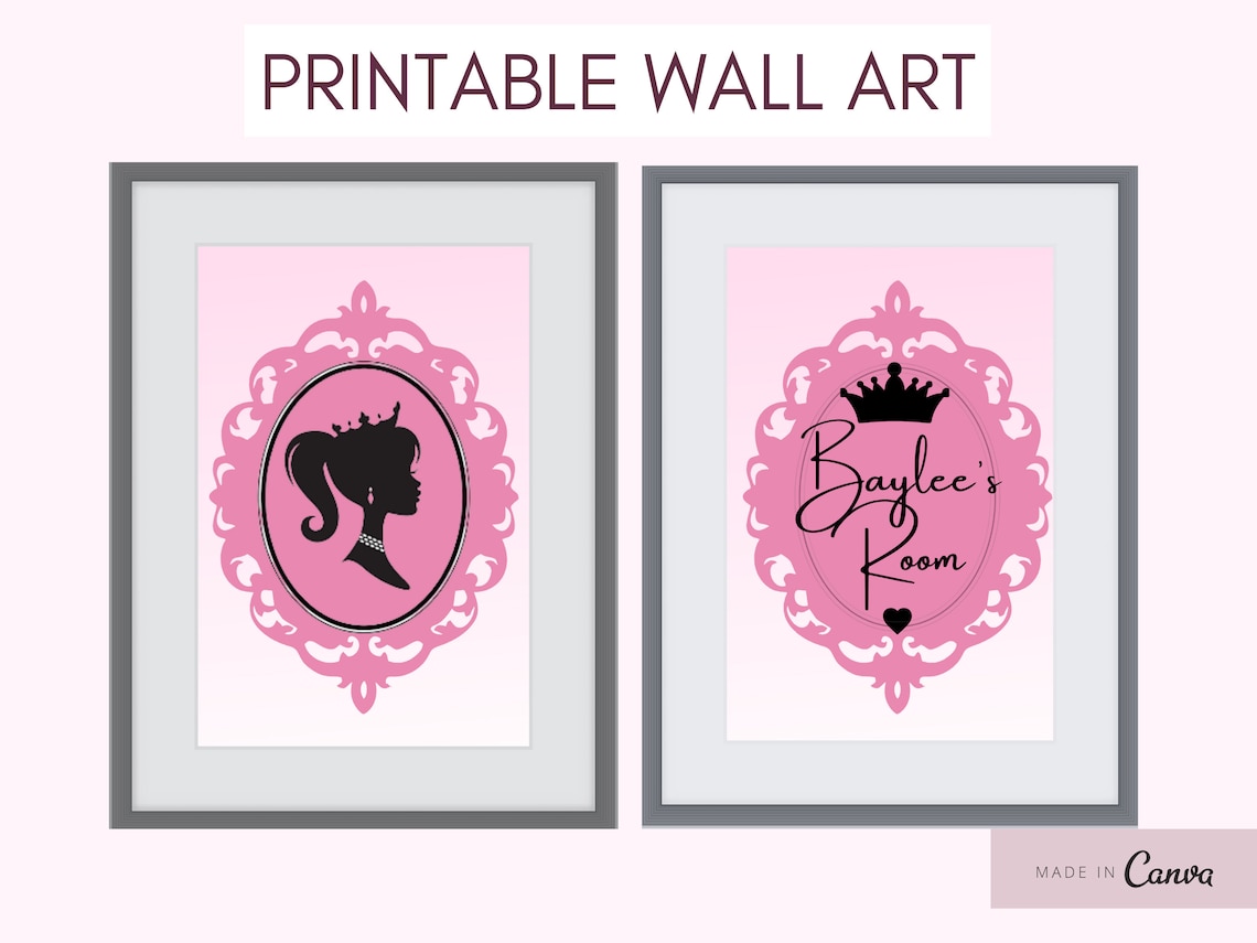 Girls Wall Art Girls Bedroom Wall Art Printable Wall Art Etsy