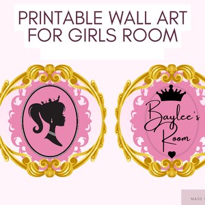 Girls Wall Art Girls Bedroom Wall Art Printable Wall Art for Girls Room ...