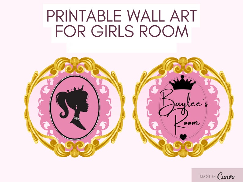 Girls Wall Art Girls Bedroom Wall Art Printable Wall Art Etsy