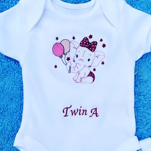 Embroiled baby vests