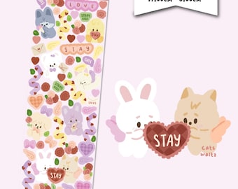 Valentin Skzoo/Sticker Sheet kpop, Stray kids Deco Stickers Sheet  | planner -Polco deco