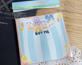 Stray kids block de notas, memopad, skzoo
