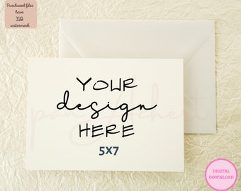Card Mock up, 7x5 Card Mockup, Invitation Mockup, Invitation Mock up, Card Mockup 5x7, Wedding Invitation Mockup, Greeting Card Mockup