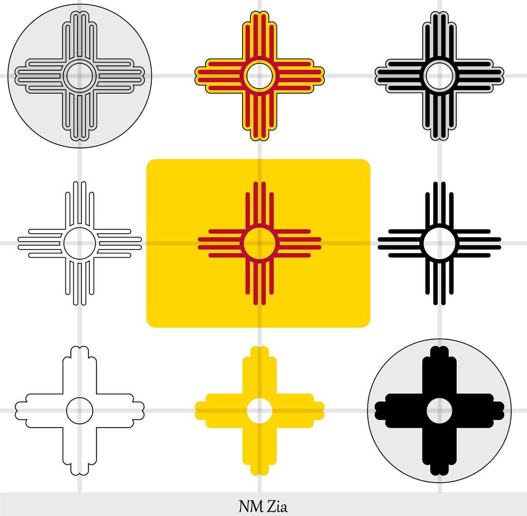 NM Zia Svg Symbol Zia New Mexico Svg Eps Ai Png NM Files Etsy