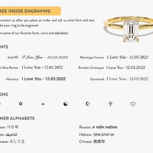 2.50 CT Toi et Moi Ring / 14k Solid Gold Emerald and Pear Cut Moissanite Engagement Ring / Double Stone Ring / Promise Ring for Women image 10