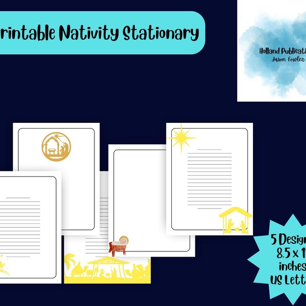 Religious Christmas Letterhead - Etsy
