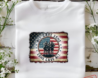 Veterans Day Png File, American Flag Soldier Design (Digital Download)