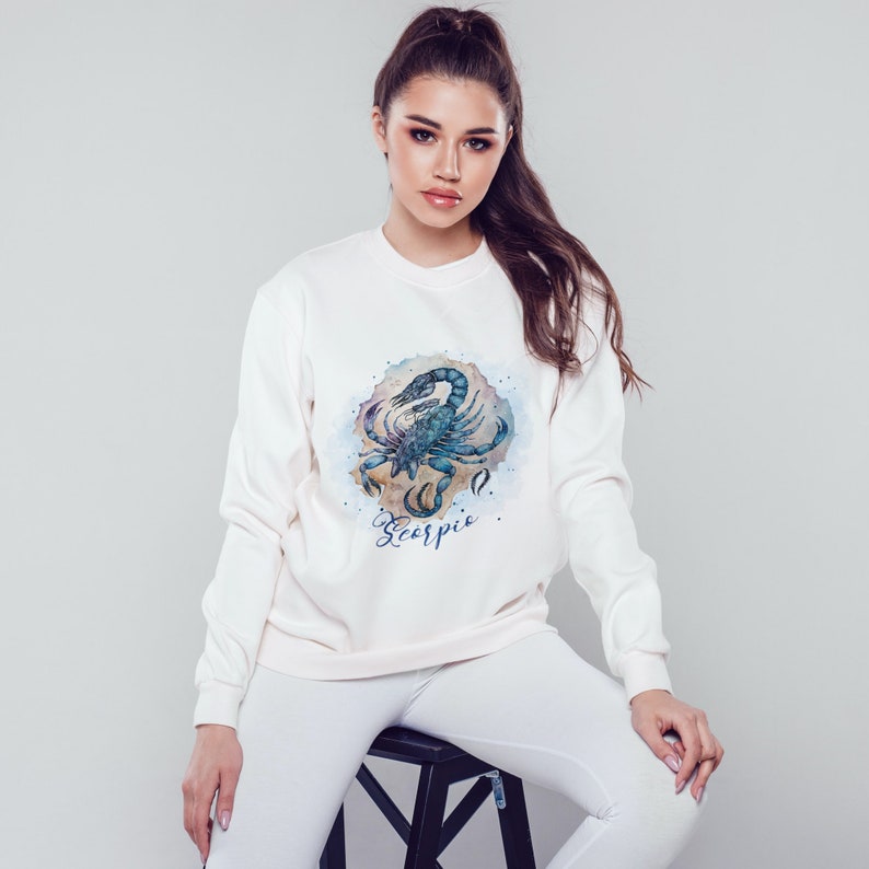 Scorpio Zodiac Sign Sublimation Design, Scorpio Png, Astrological Sign Png, Watercolor Celestial Zodiac Sublimation, Scorpio Shirt design