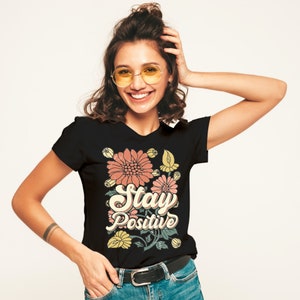 Stay Positive Png, Retro Sublimation Designs Download, Wildflower Png ...