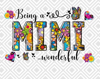Mimi Png, Glück ist ein Mimi Png, Mimi Tshirt Design Png, Glück Mimi Png, Großeltern Tagesgeschenk, Mimi Sublimation Design Download