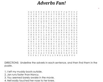 ADVERBS grammar Middle School 6th grade, 7th grade, 8th grade, Parts of Speech, Homeschool Printable, English Curriculum, Sentences