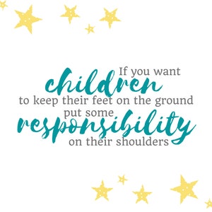 CHORE Chart MULTI child family Chore Chart responsible teach responsibility earn tasks simple colorful chore list children