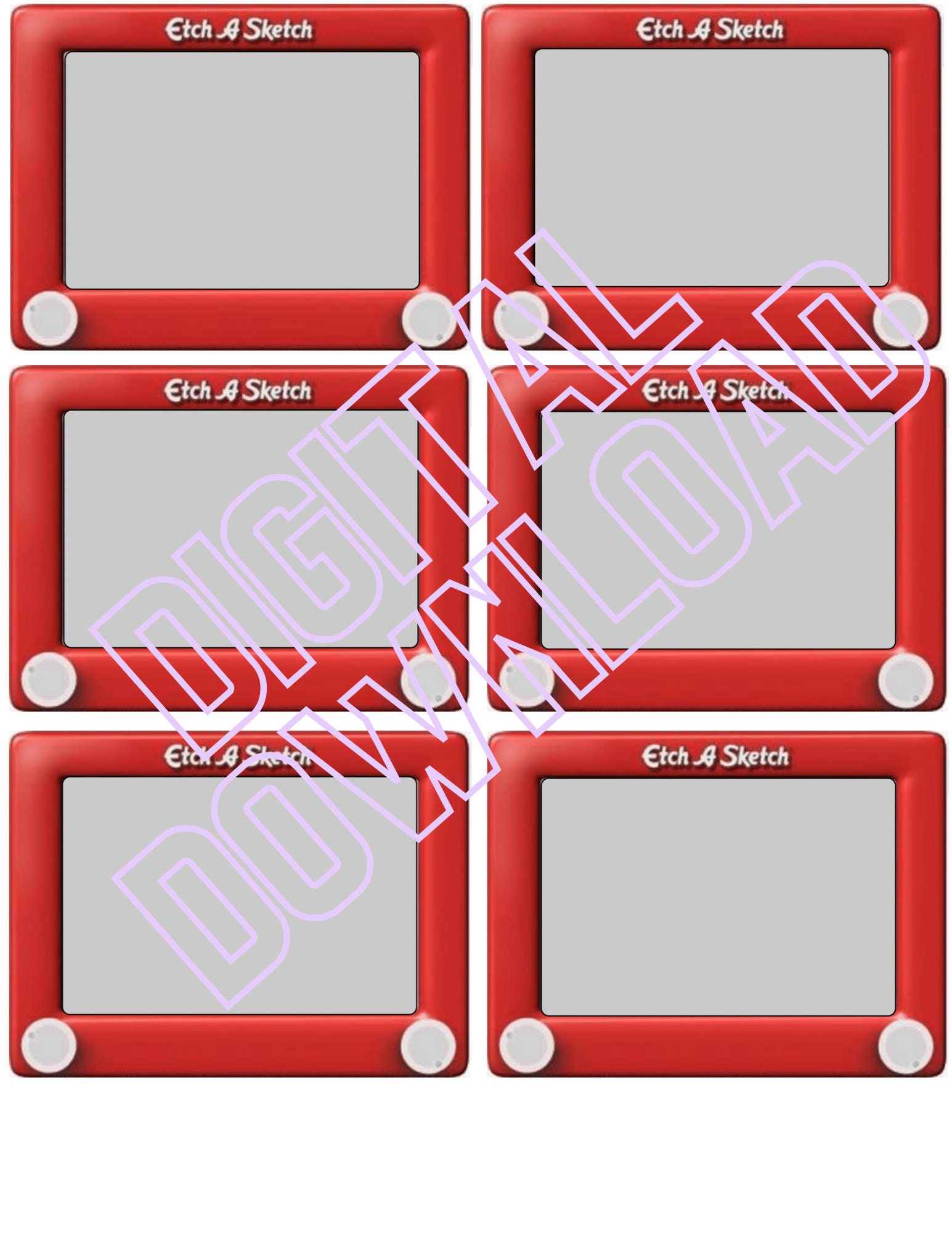 Labels Classroom Labels Name Tags Etchasketch Digital Download Printable  Elementary Homeschool 