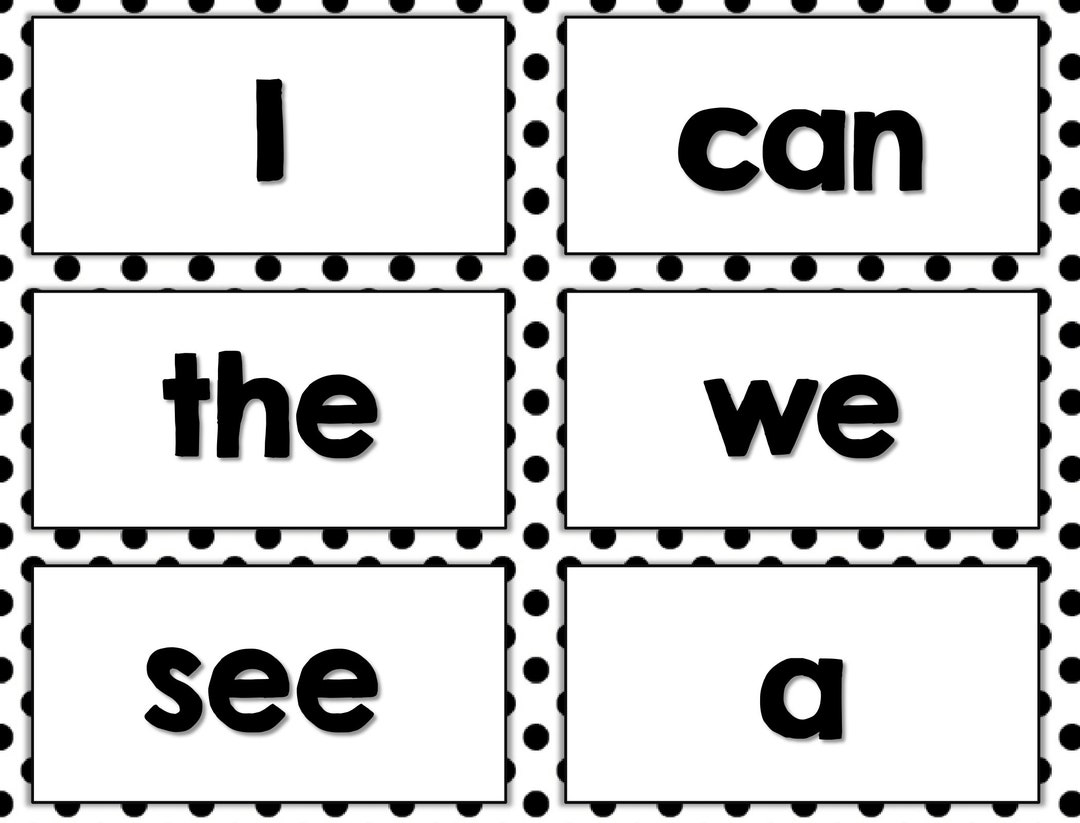 Kindergarten Flash Cards, Sight Words K5, Dolch Sight Words, Learn to