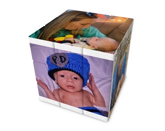 Photo customized RUBIX Cube, Personalized Toys & Games, Great Stocking Stuffers, DIY Classic Rubik CUBE