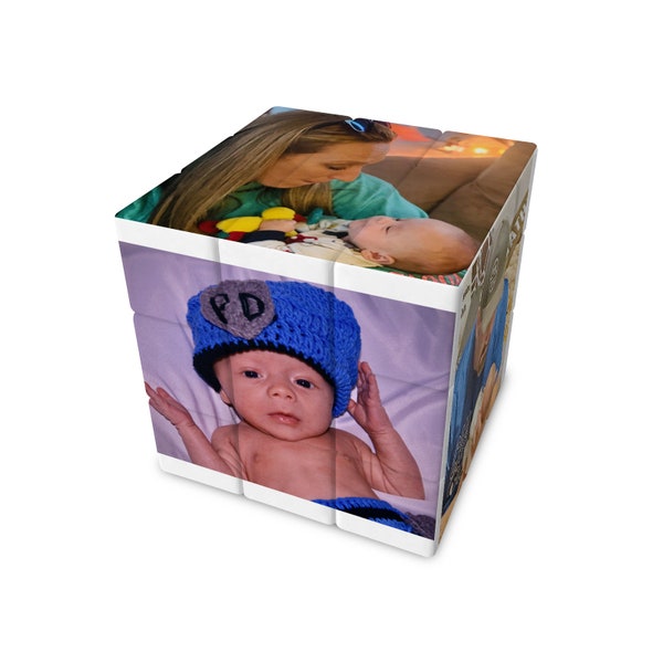 Photo customized RUBIX Cube, Personalized Toys & Games, Great Stocking Stuffers, DIY Classic Rubik CUBE