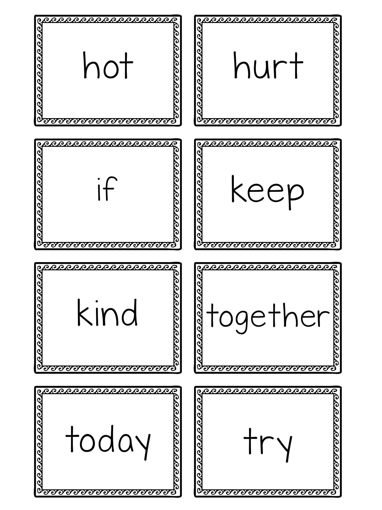 3rd Grade Sight Words Flashcards, 40 Sight Words Printable, 3rd Grade ...